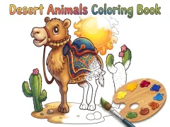 ゲームDesert Animals Coloring Bookオンライン