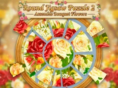 ゲームRound jigsaw Puzzle 2 - Assemble Bouquet flowersオンライン