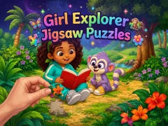 ゲームGirl Explorer Jigsaw Puzzlesオンライン