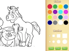 Farm Animals Coloring Book for Kids — 無料オンラインゲーム