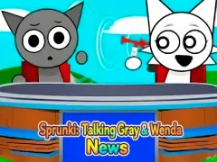ゲームSprunki: Talking Gray & Wenda Newsオンライン