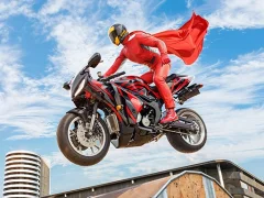 ゲームReal Motorbike Super Hero Stunt 3Dオンライン