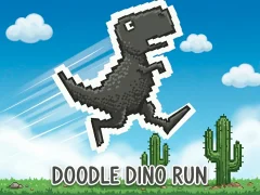 ゲームDoodle Dino Runオンライン