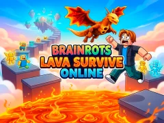 ゲームBrainrots Lava Survive Onlineオンライン