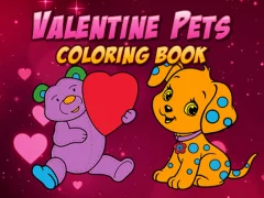 ゲームValentine Pets Coloring Bookオンライン