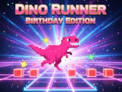Dino Runner Birthday Edition — 無料オンラインゲーム