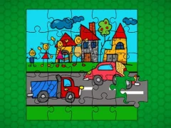 ゲームStick Family Fun Time Jigsawオンライン