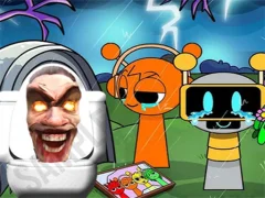 ゲームSprunki Castle Panic Skibidi Toiletオンライン