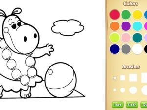 ゲーム子供のためのcoloring bookの赤ちゃんの家畜オンライン