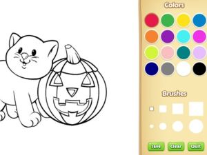 ゲームハロウィーンの塗り絵オンライン