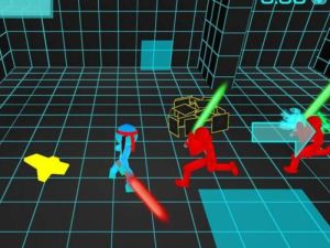 ゲームスティックマンネオンソードファイティングオンライン