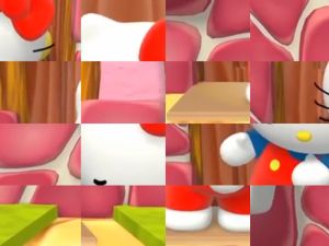 ゲームハローキティビデオパズルオンライン