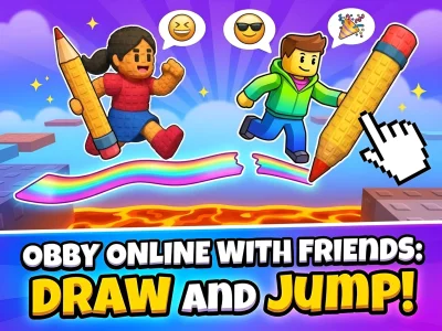 Obby online with friends: Draw and Jump! — 無料オンラインゲーム
