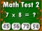 Math Test 2 — 無料オンラインゲーム
