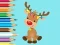 ゲームColoring Book: Cute Christmas Reindeerオンライン