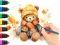 Coloring Book: Autumn Bear — 無料オンラインゲーム