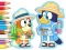 Coloring Book: Bluey Camping — 無料オンラインゲーム