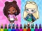 Coloring Book: Aha World Sporty Girl — 無料オンラインゲーム