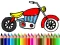Back To School: Motorbike Coloring — 無料オンラインゲーム