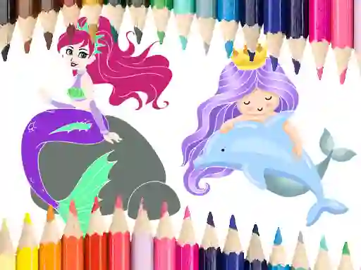ゲームMermaid Coloring Bookオンライン
