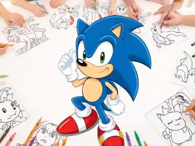 Sonic Coloring — 無料オンラインゲーム