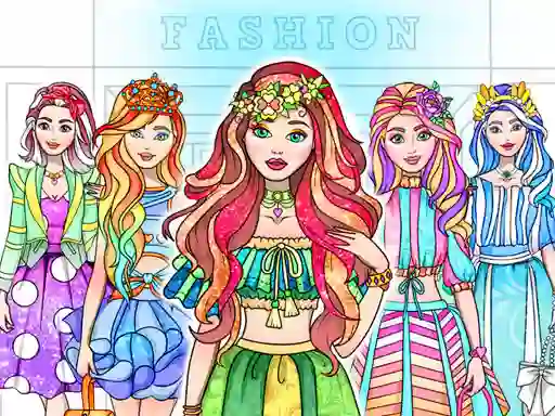 Girl Coloring Dress Up Games — 無料オンラインゲーム