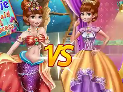 Anna mermaid vs princess — 無料オンラインゲーム
