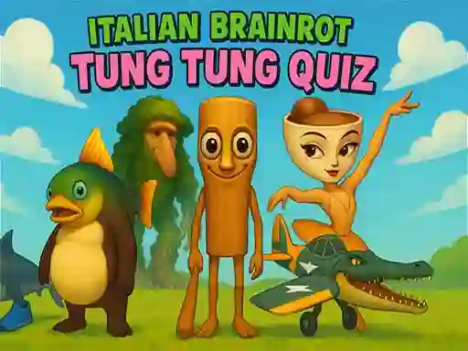 Italian Brainrot tung Tung Quiz — 無料オンラインゲーム