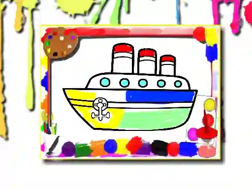 Boats Coloring Book — 無料オンラインゲーム