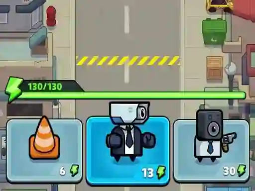 Toilet fight Police vs zombie — 無料オンラインゲーム