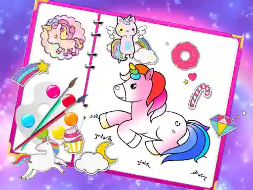 Fabulous Cute Unicorn Coloring Book — 無料オンラインゲーム