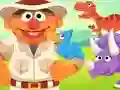 123 Sesame Street: Ernie's Dinosaur Day Care — 無料オンラインゲーム
