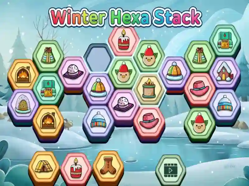 ゲームWinter Hexa Stackオンライン