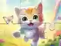 Jigsaw Puzzle: Kitten With Butterfly — 無料オンラインゲーム