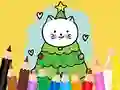 Coloring Book: Cats And Christmas Tree — 無料オンラインゲーム
