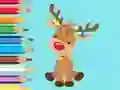 ゲームColoring Book: Cute Christmas Reindeerオンライン