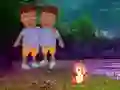 Twins Escape From Night Forest — 無料オンラインゲーム