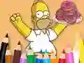 Coloring Book: Simpson Doughnut — 無料オンラインゲーム