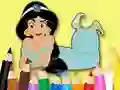Coloring Book: Princess Jasmine — 無料オンラインゲーム