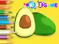 Coloring Book: Avocado Fruit — 無料オンラインゲーム