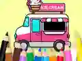Coloring Book: Ice Cream Car — 無料オンラインゲーム