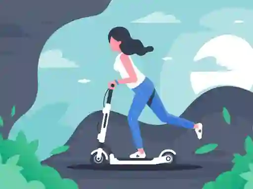 Electric scooter rides jigsaw — 無料オンラインゲーム