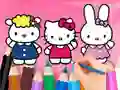 Coloring Book: Hello Kitty With Friends — 無料オンラインゲーム