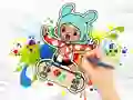 Coloring Book: Toca Boca Skateboard — 無料オンラインゲーム