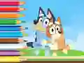Coloring Book: Bluey And Bingo Holiday — 無料オンラインゲーム