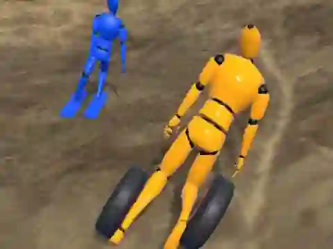 ゲームRagdoll Racing: Extreme Downhillオンライン