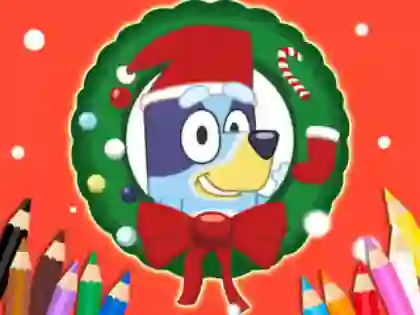 Coloring Book: Bluey Santa Claus — 無料オンラインゲーム