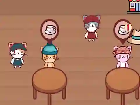 Cat Coffee Shop — 無料オンラインゲーム