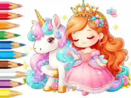 Coloring Book: Unicorn Secret Whisper — 無料オンラインゲーム