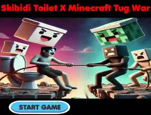 Skibidi Toilet X Minecraft Tug War — 無料オンラインゲーム